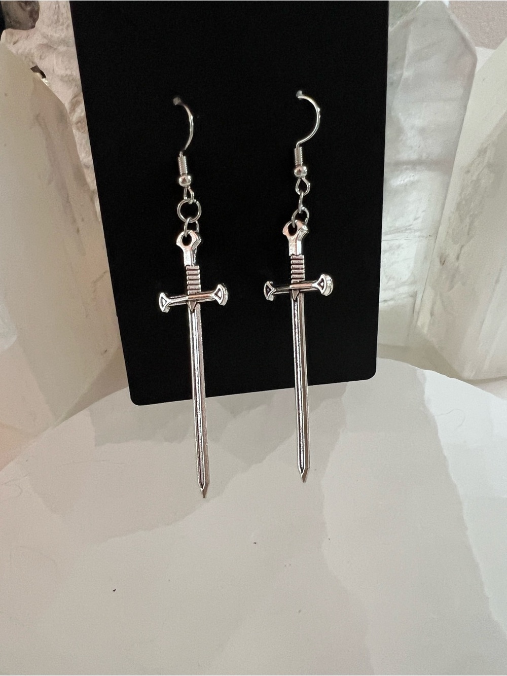 Two of Swords Dangle Earrings